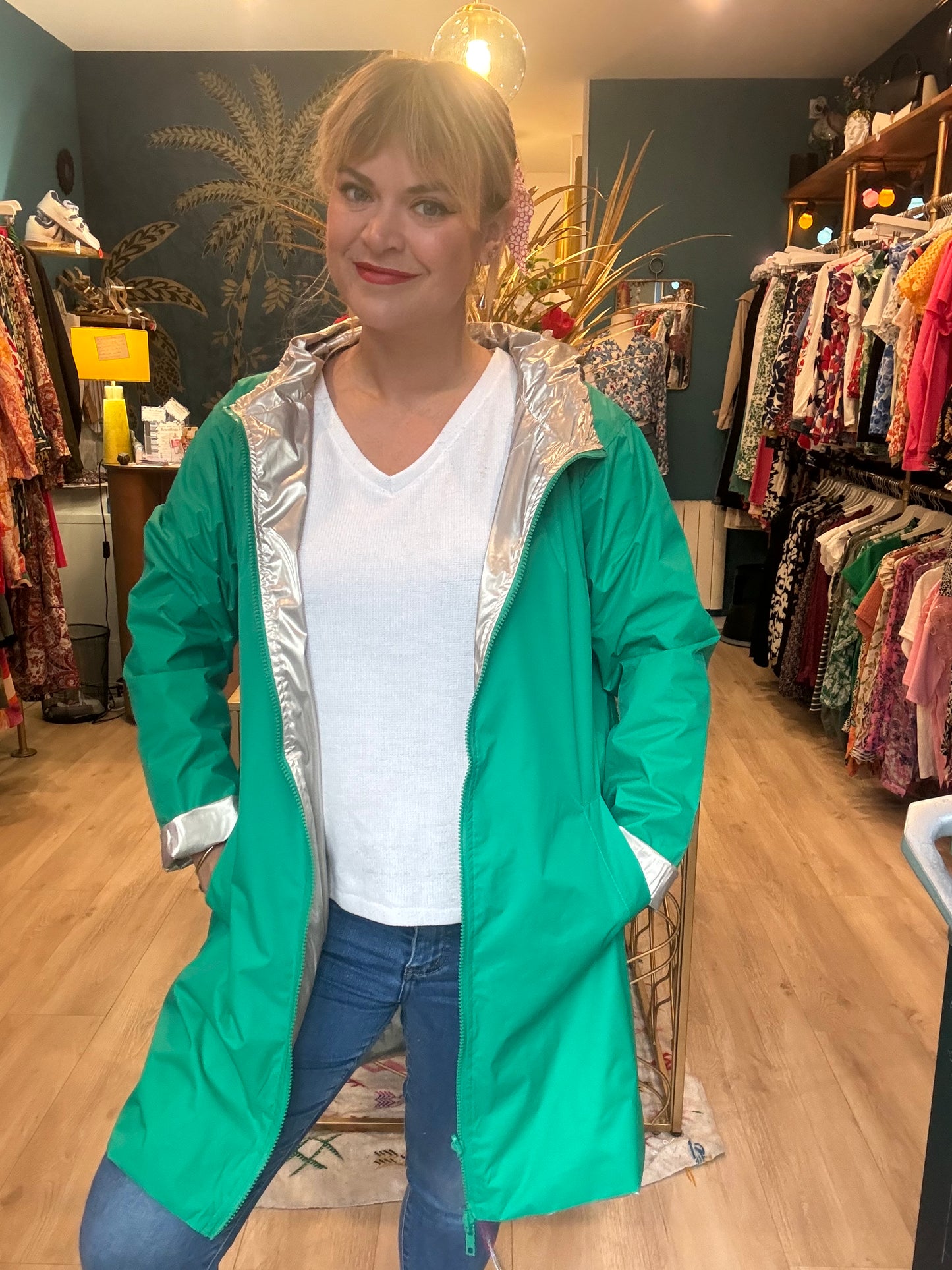 ☔ Veste imperméable réversible – Élégance & praticité ☔