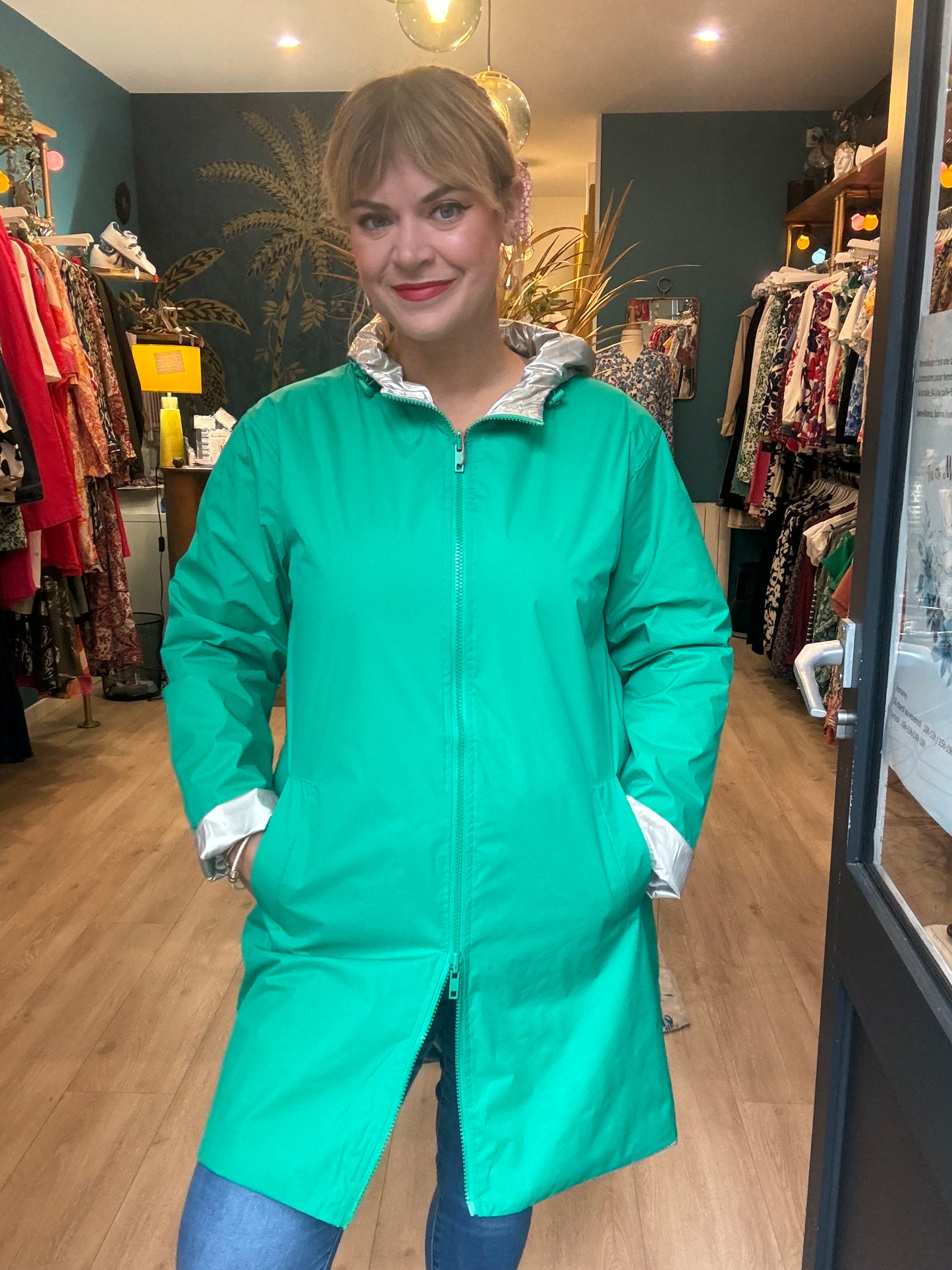 ☔ Veste imperméable réversible – Élégance & praticité ☔