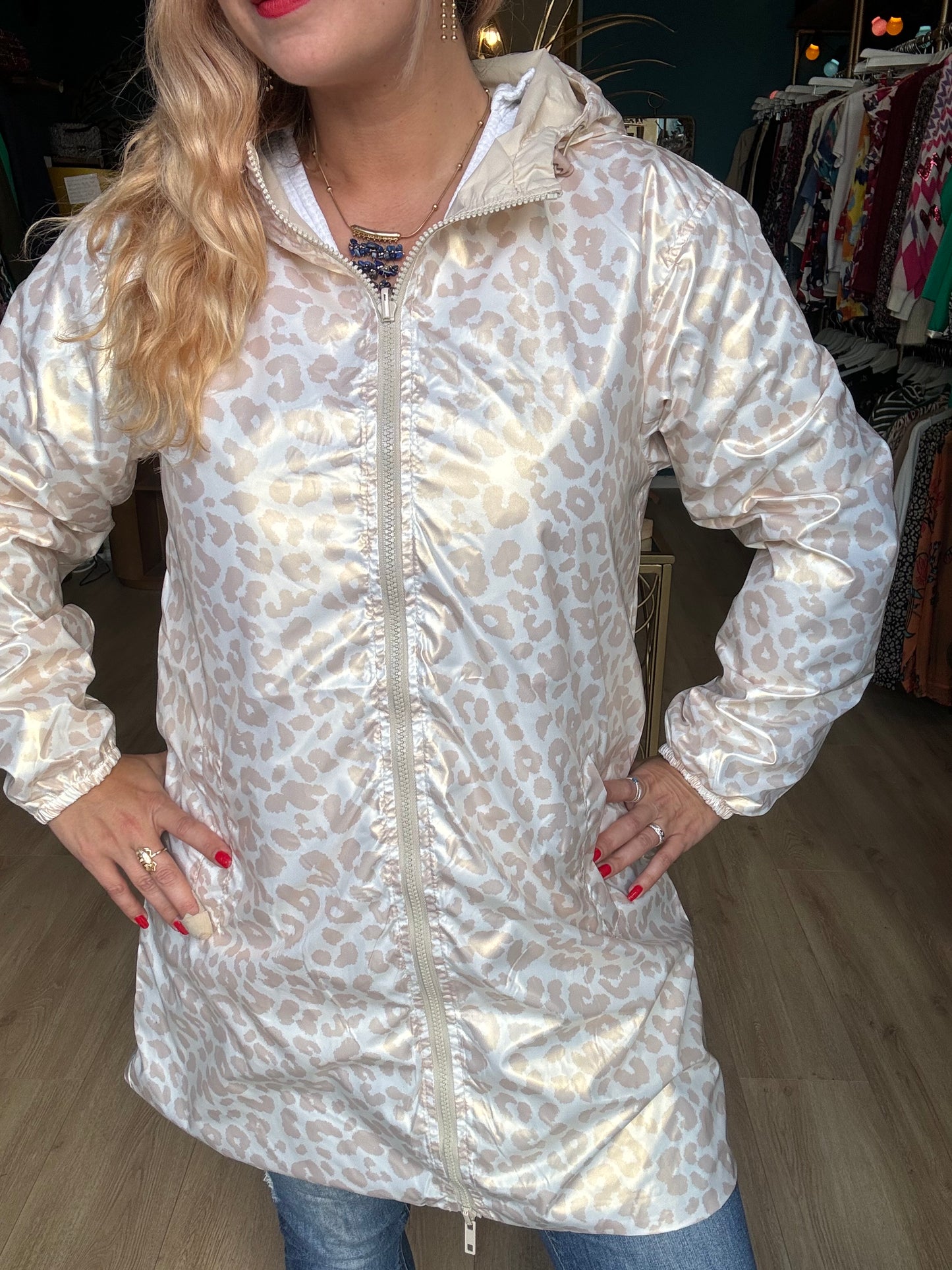 ☔ Veste imperméable réversible – Élégance et douceur ☔