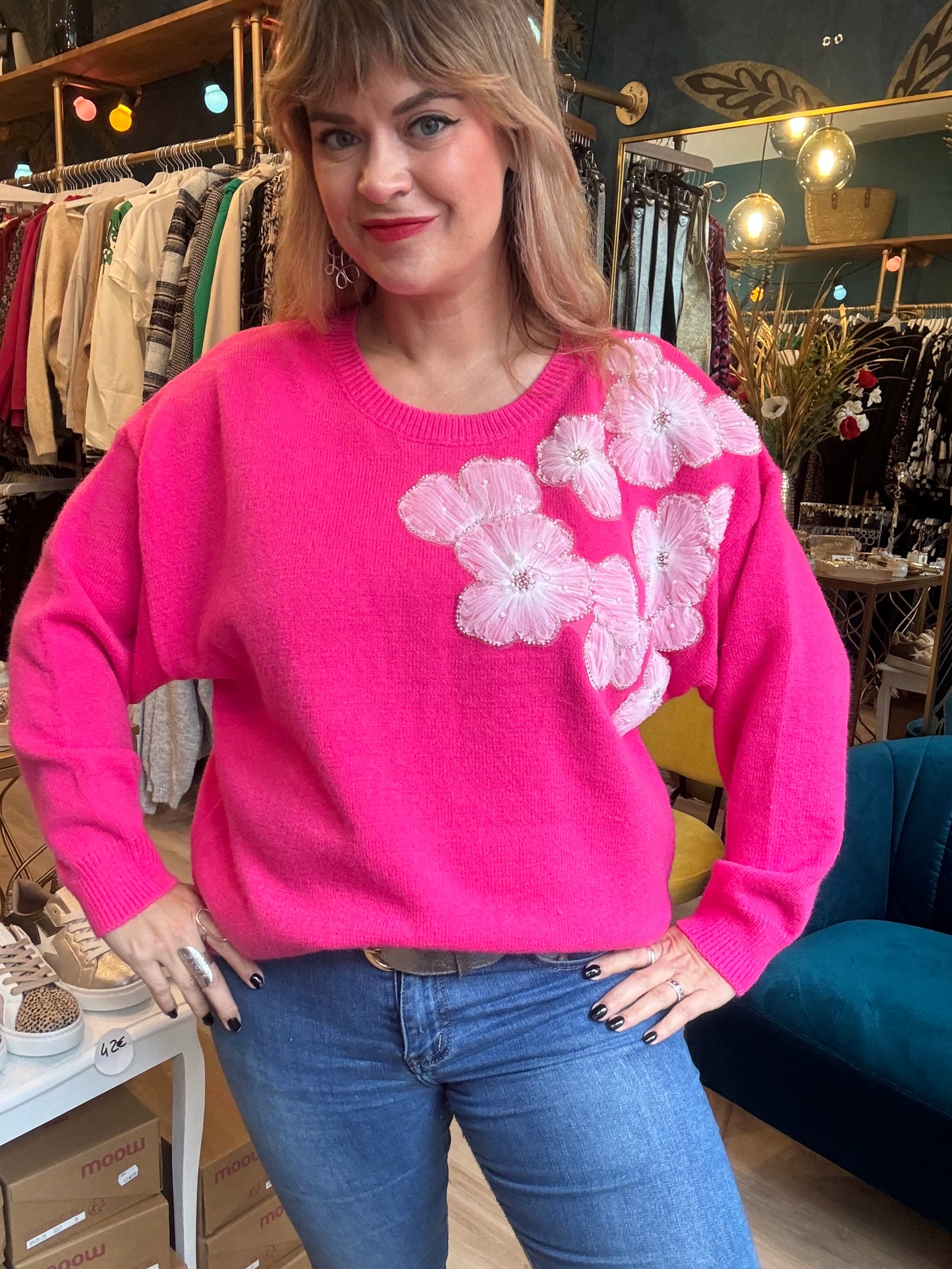 💖 Pull fuchsia éclatant 💖