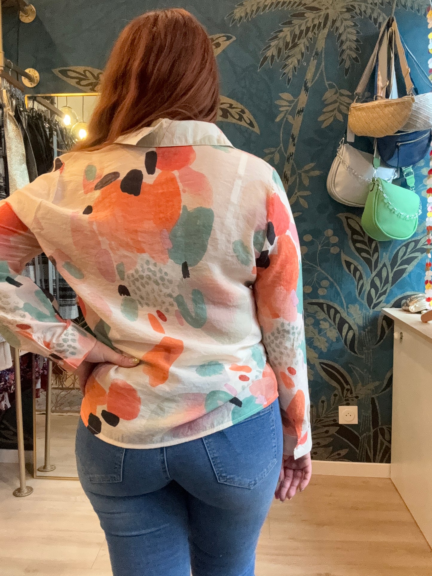 Chemise fluide à imprimé abstrait 🎨