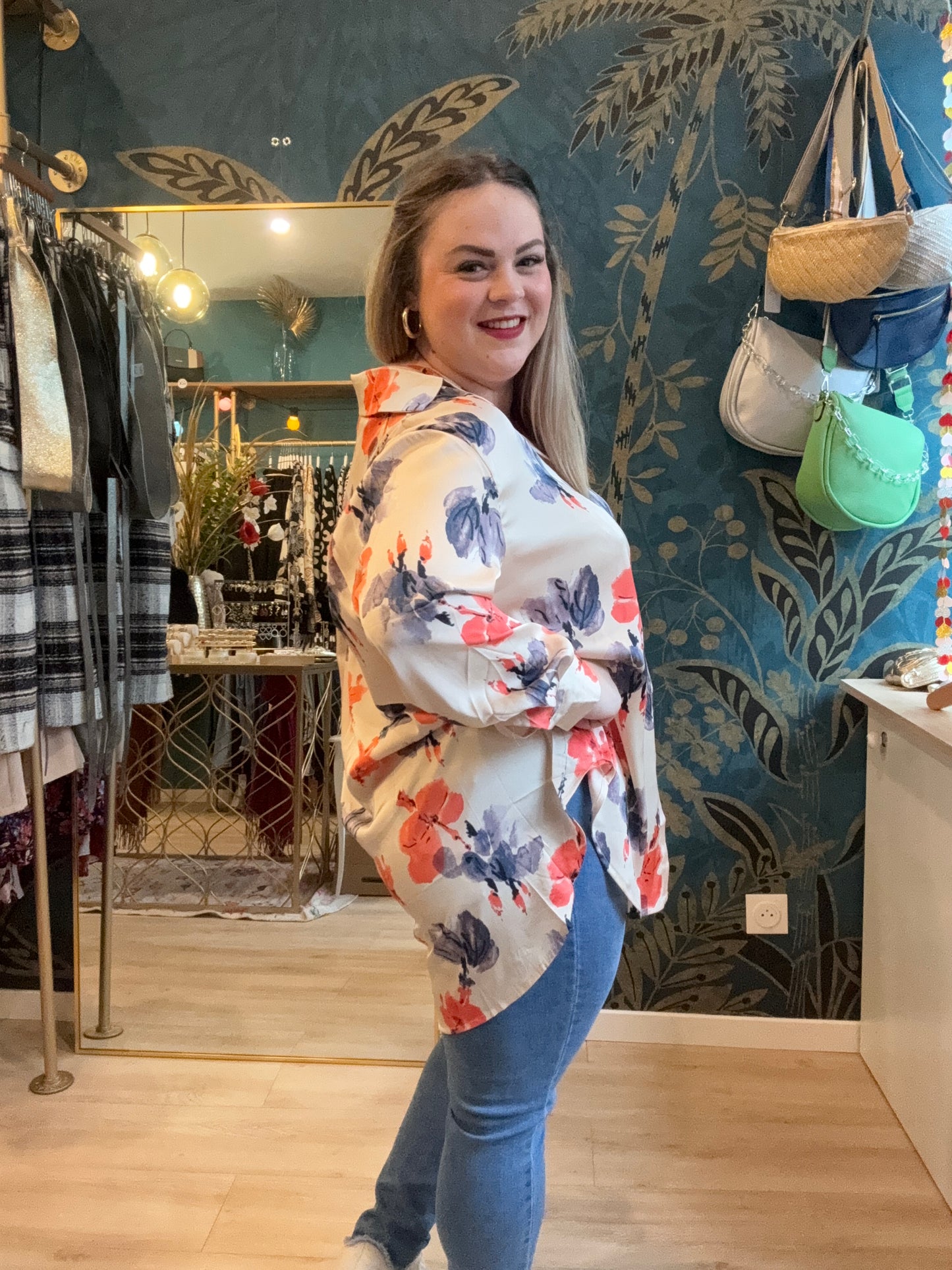 Chemise fluide à imprimé floral 🌺