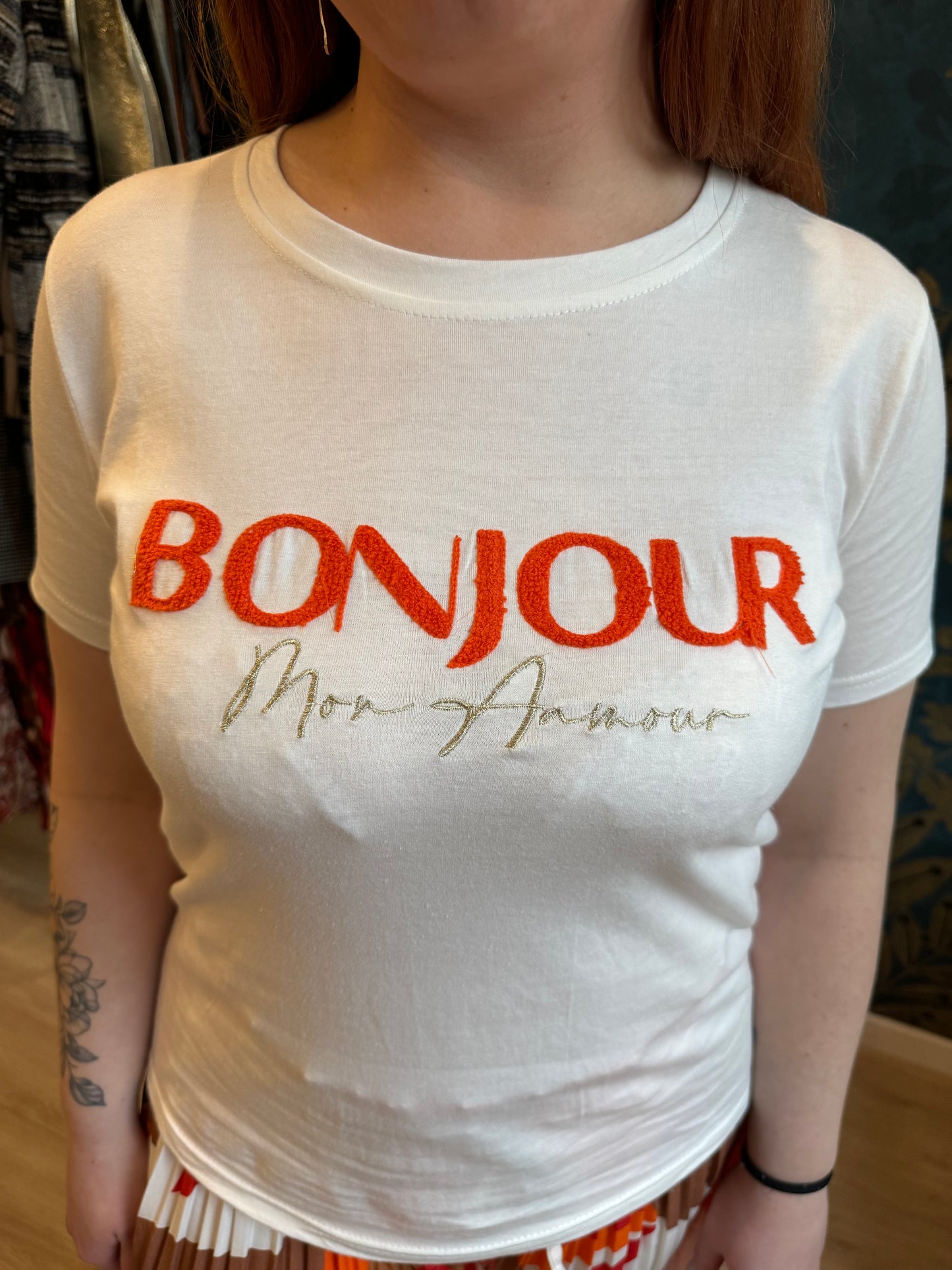 đź‘‹ Tee-shirt "Bonjour mon amour"