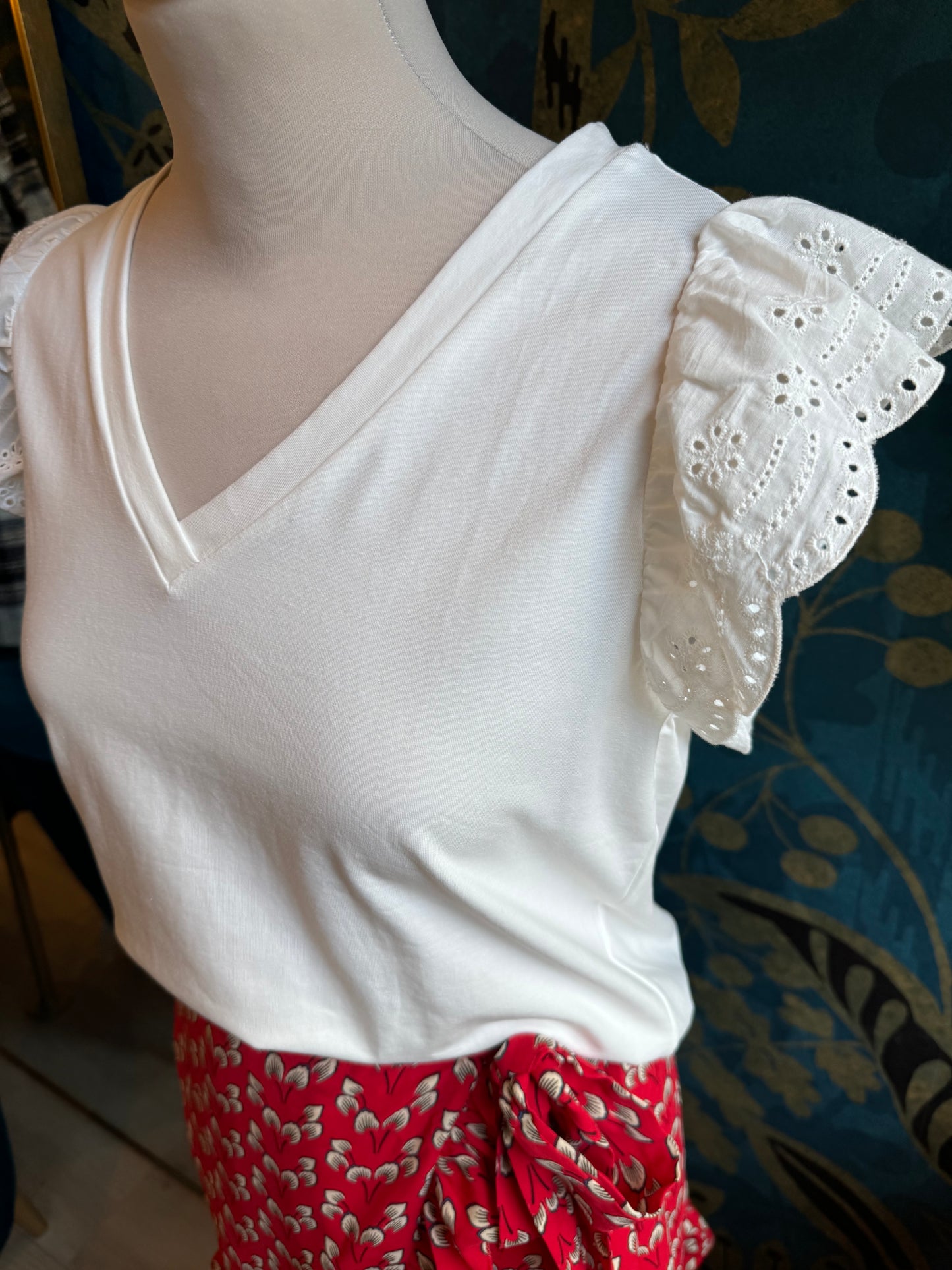 ✨ T-shirt blanc romantique ✨