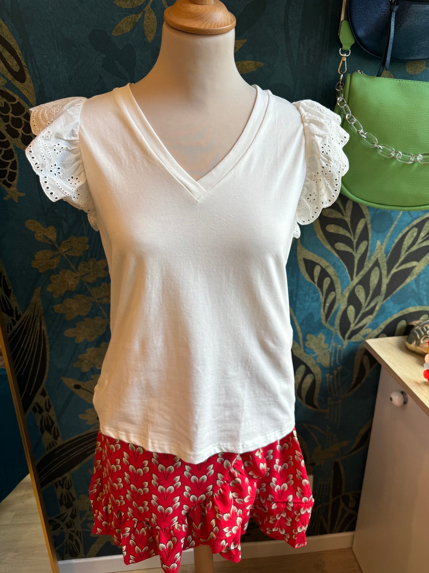 ✨ T-shirt blanc romantique ✨