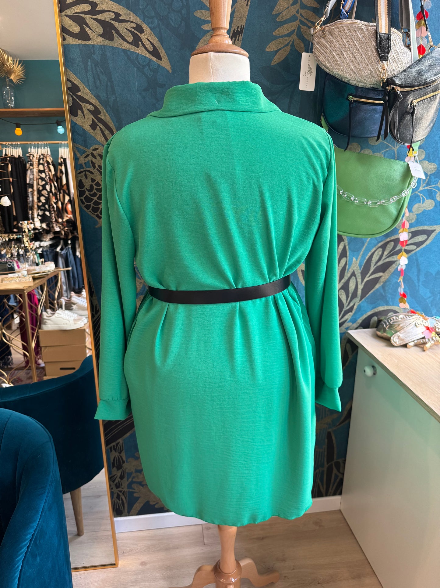 Robe chemise plissée 💚✨