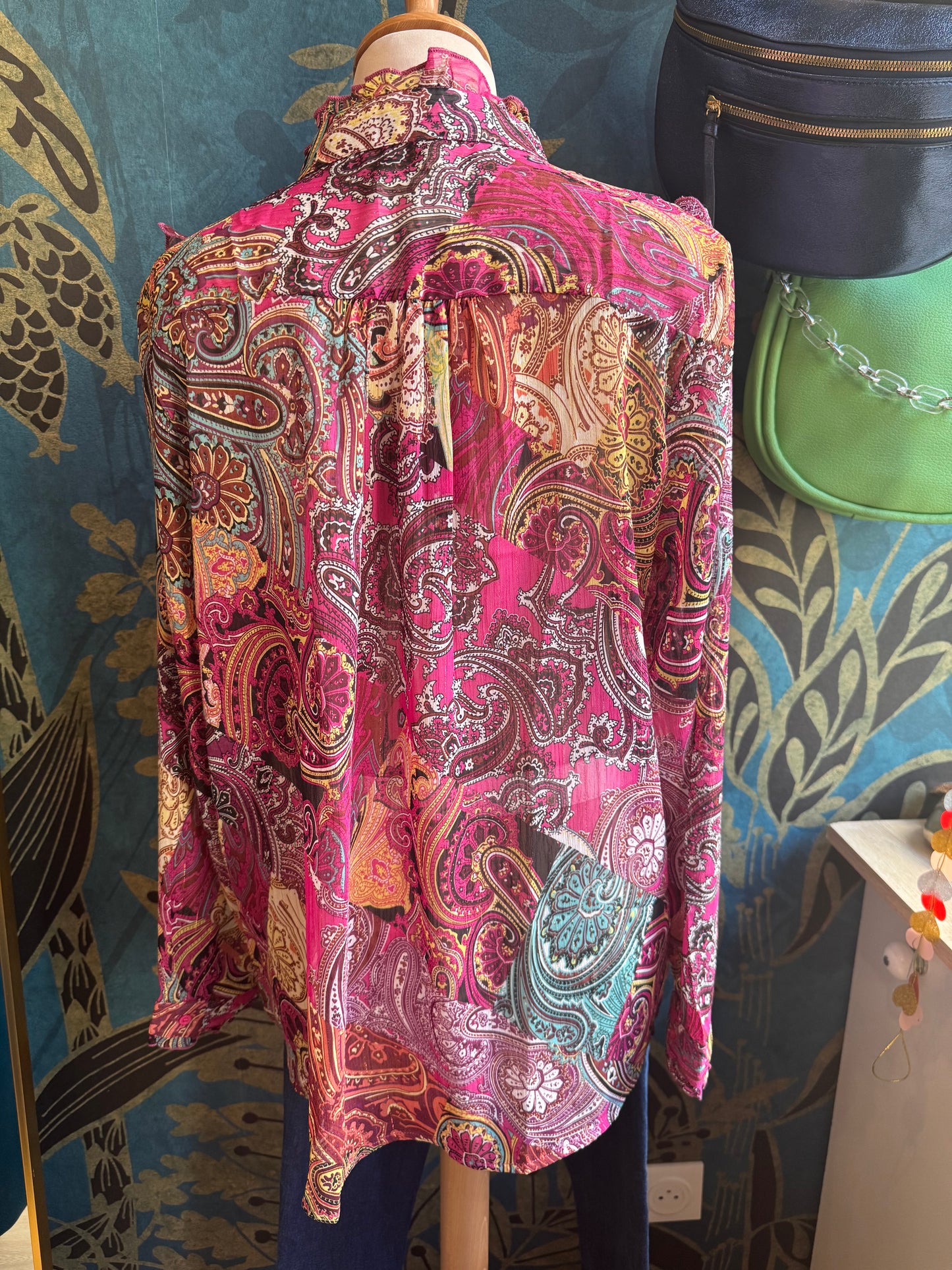 Chemise fluide imprimé cachemire 🎨✨