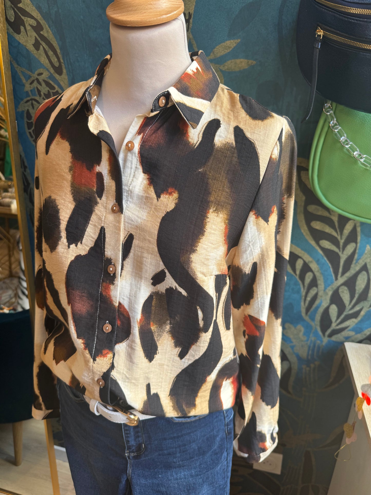 Chemise imprimé arty sauvage 🎨🐆