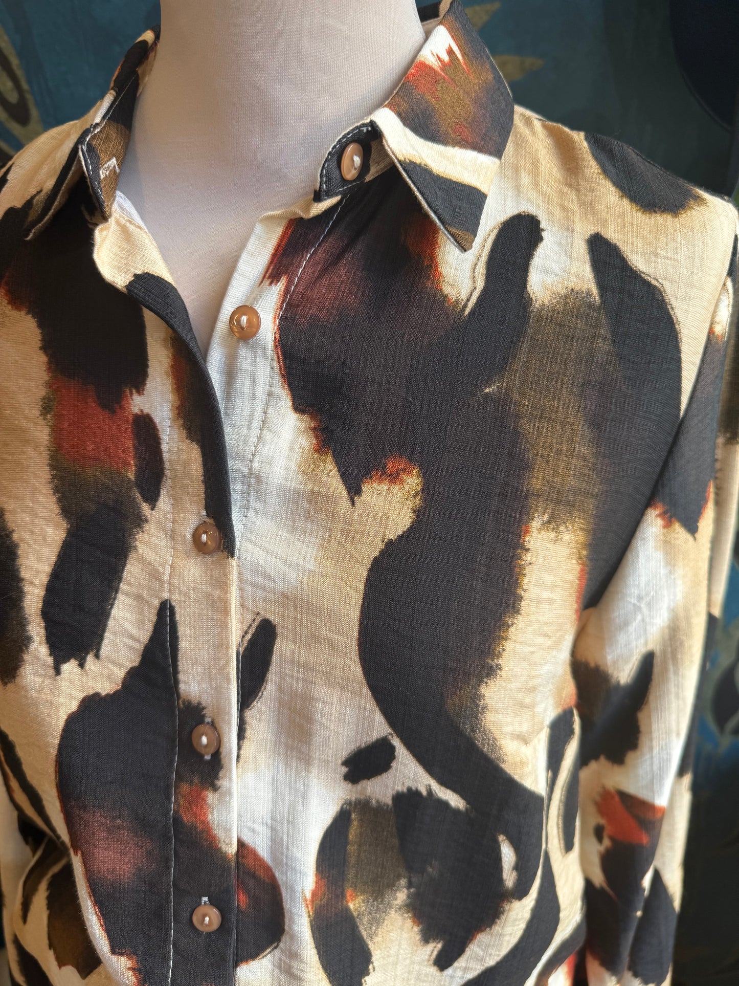 Chemise imprimé arty sauvage 🎨🐆
