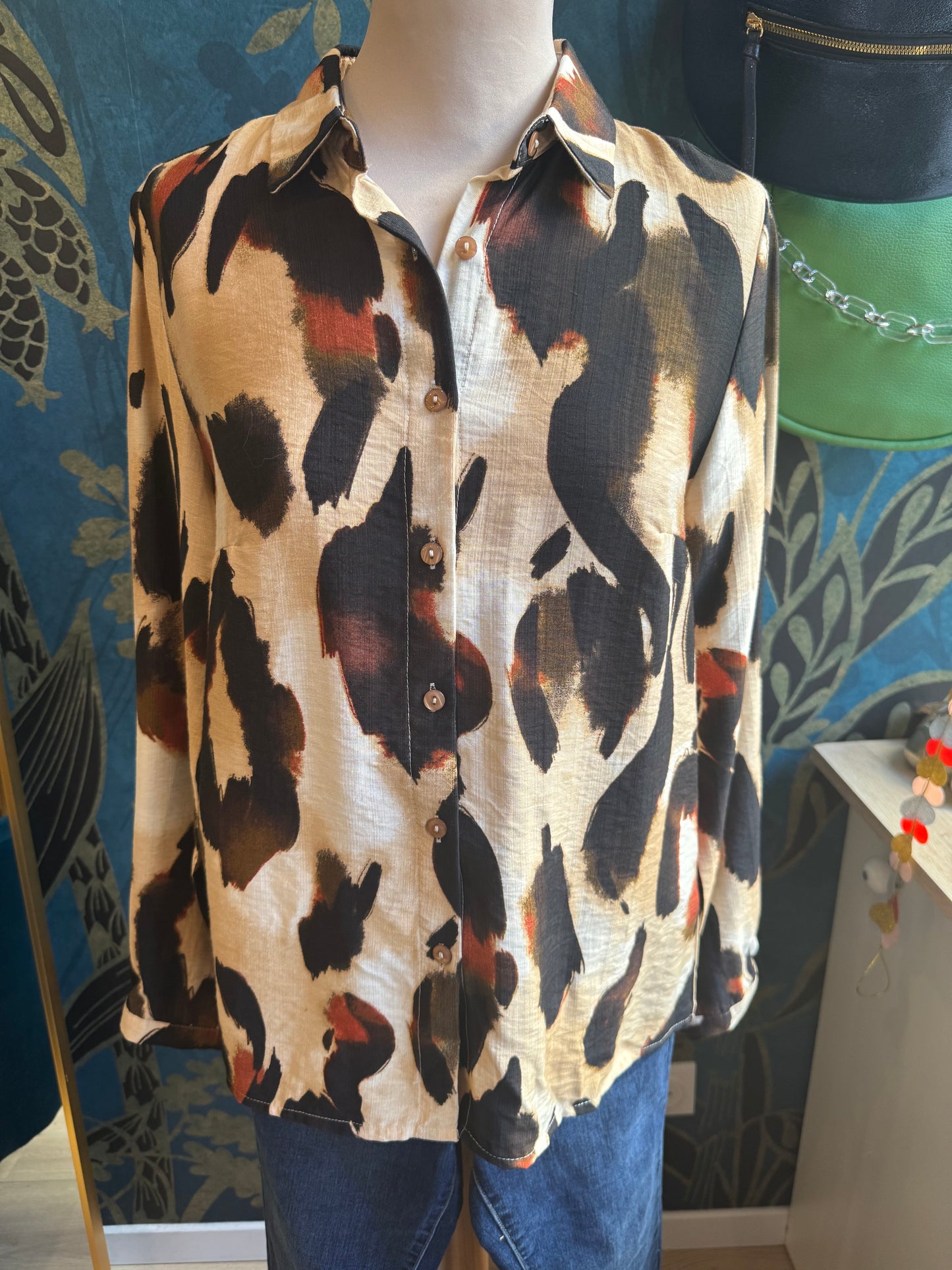 Chemise imprimé arty sauvage 🎨🐆