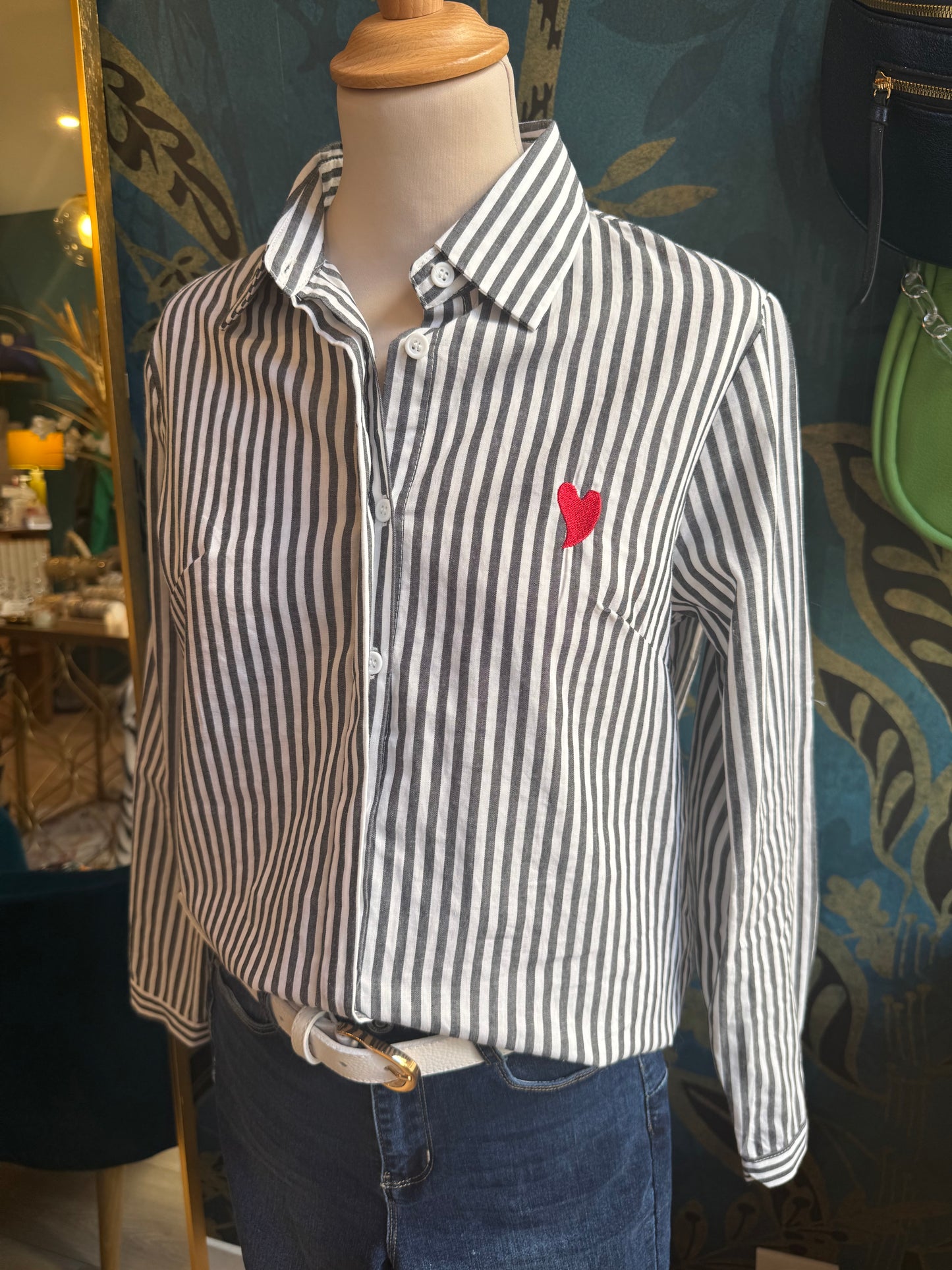 Chemise rayée ❤️ Casual Chic