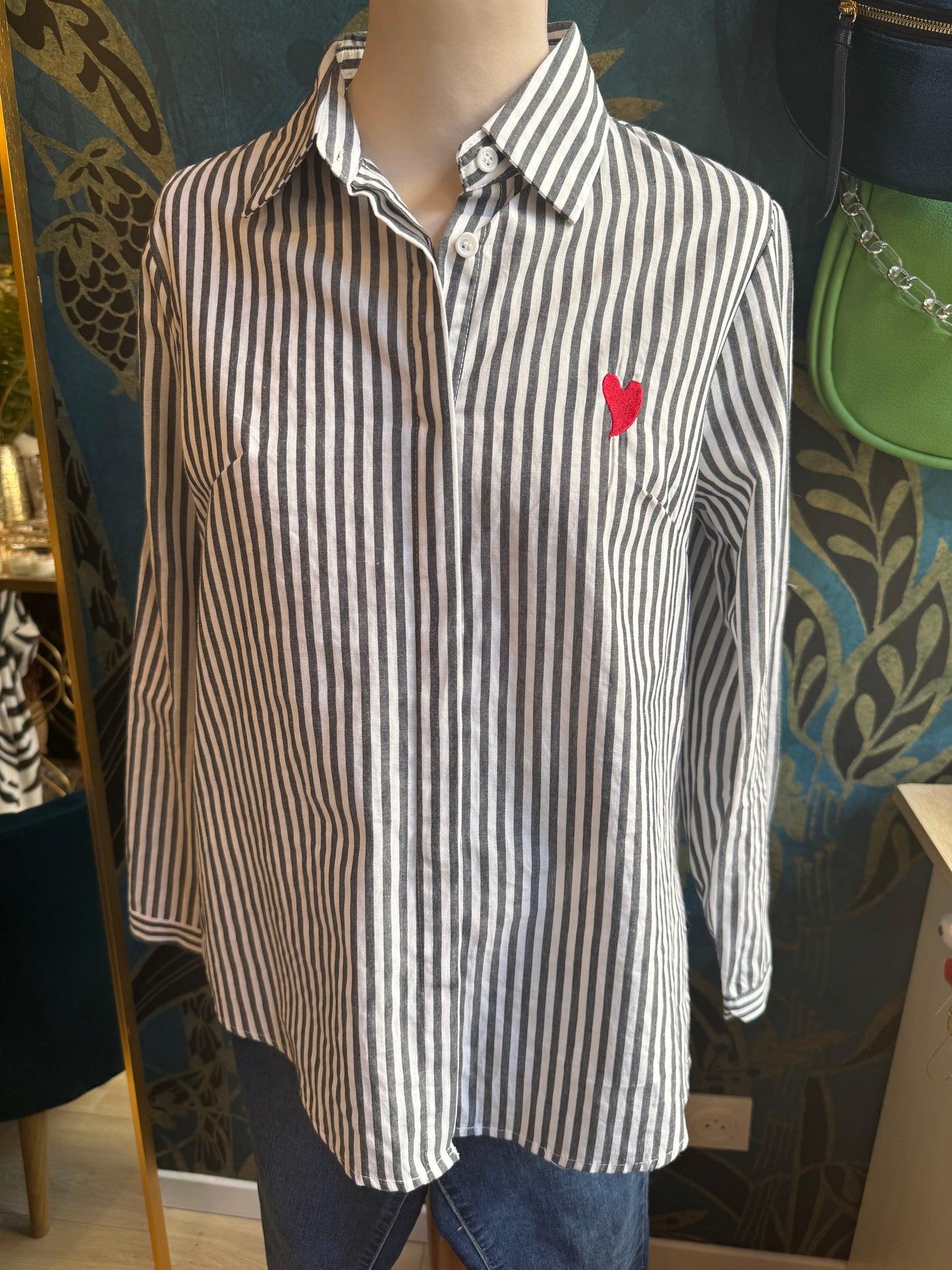 Chemise rayée ❤️ Casual Chic