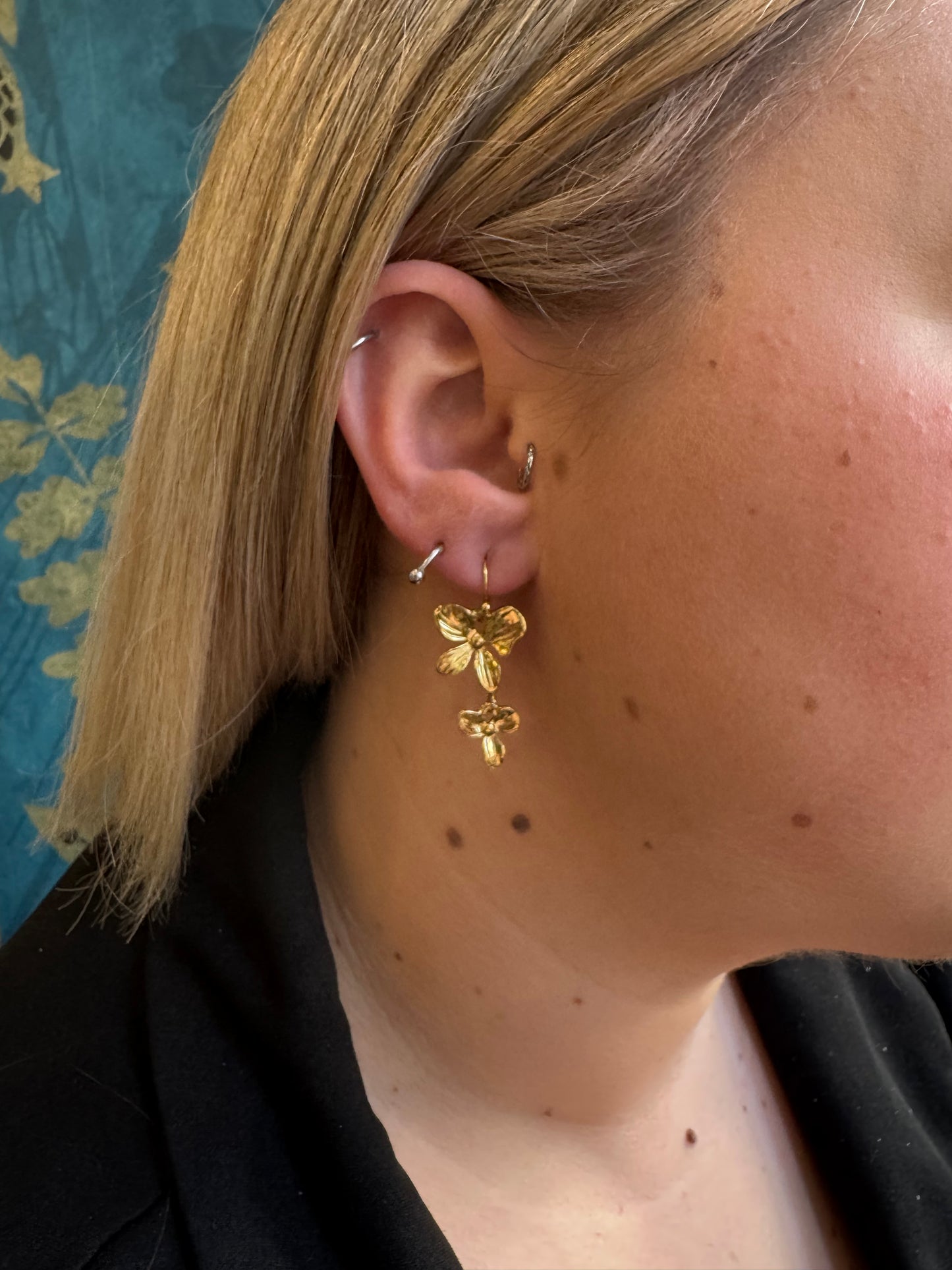 Boucles d'oreilles dorées