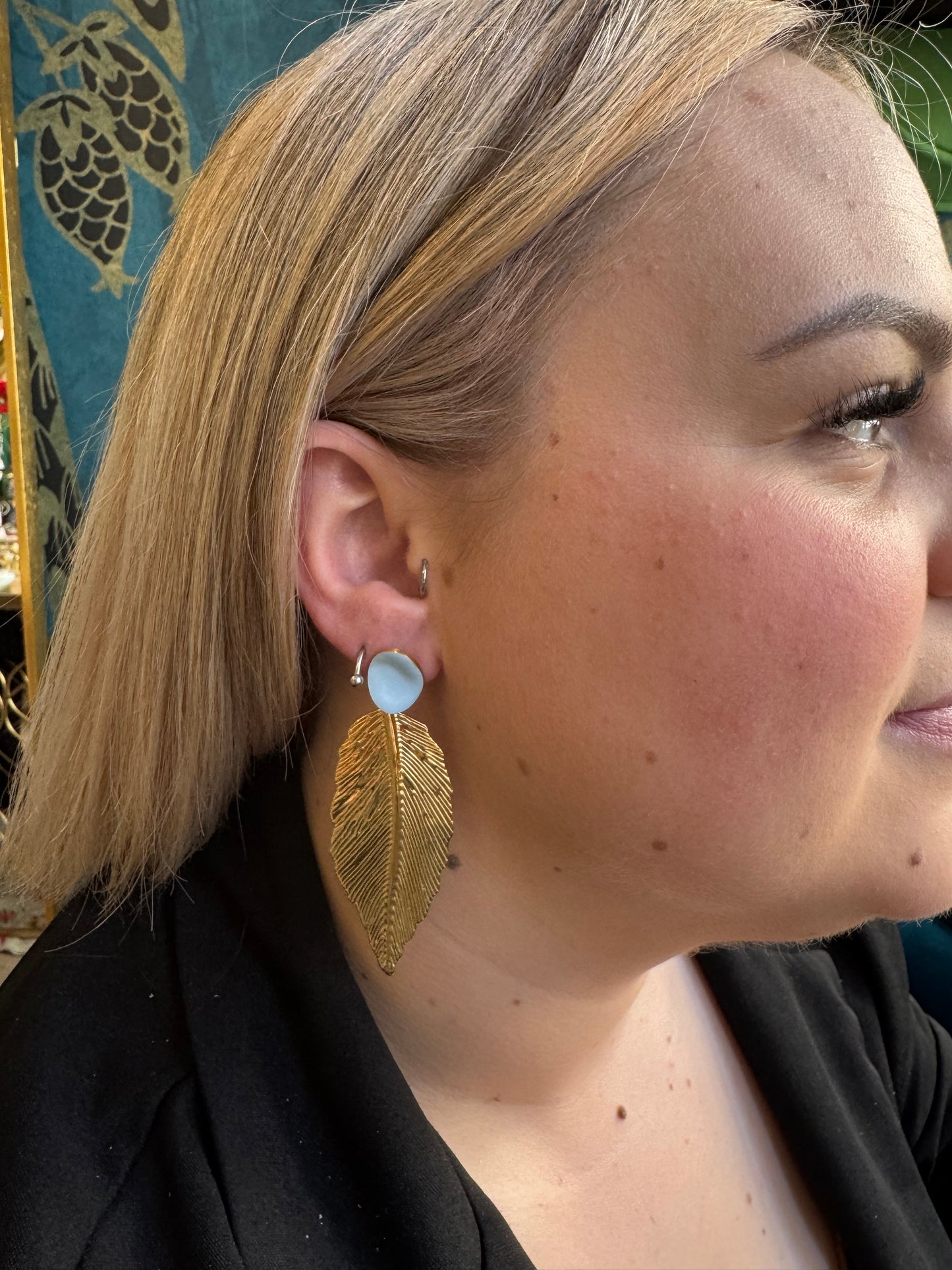 Boucles d'oreilles plumes