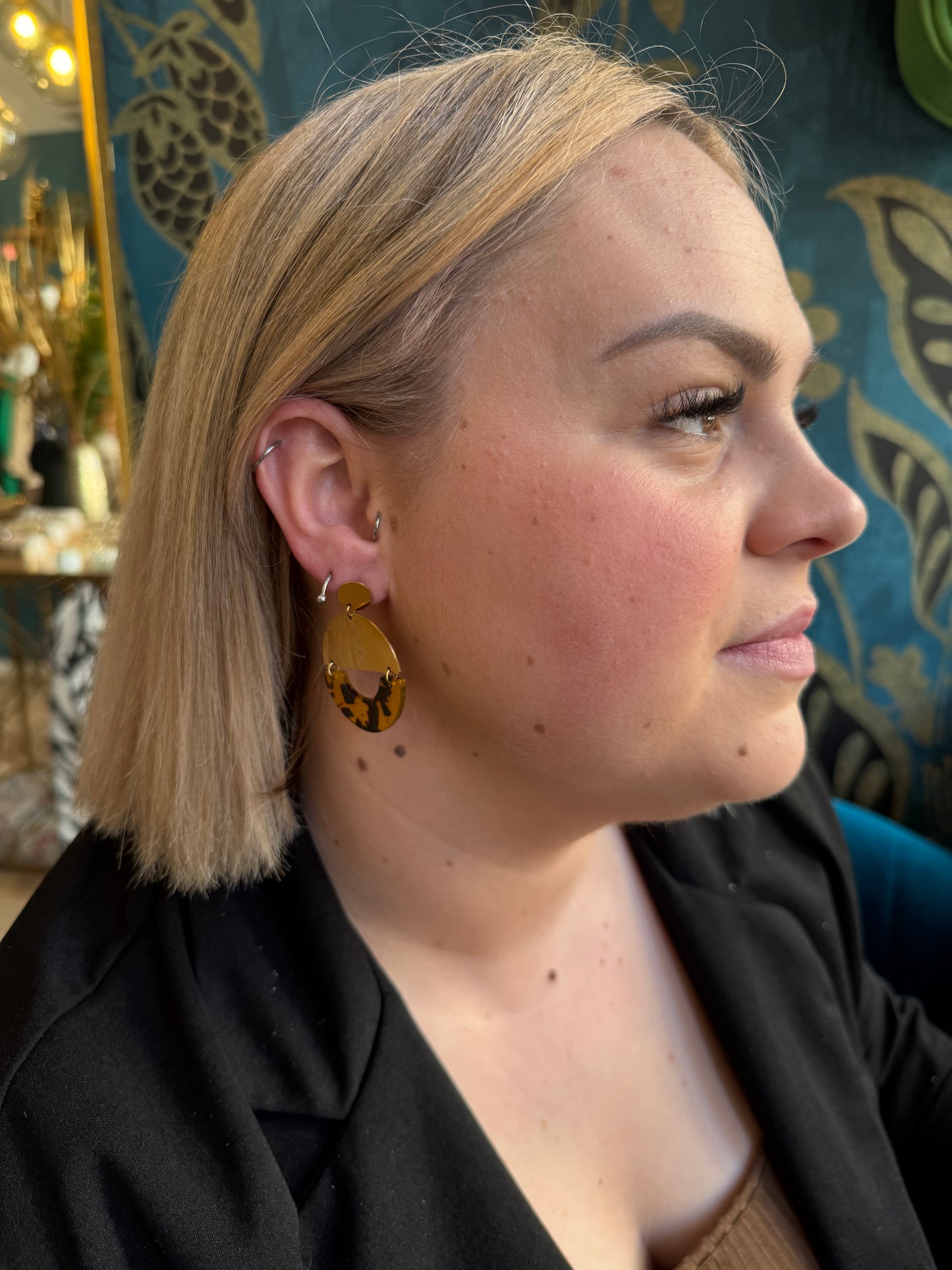 Boucles d'oreilles dorées