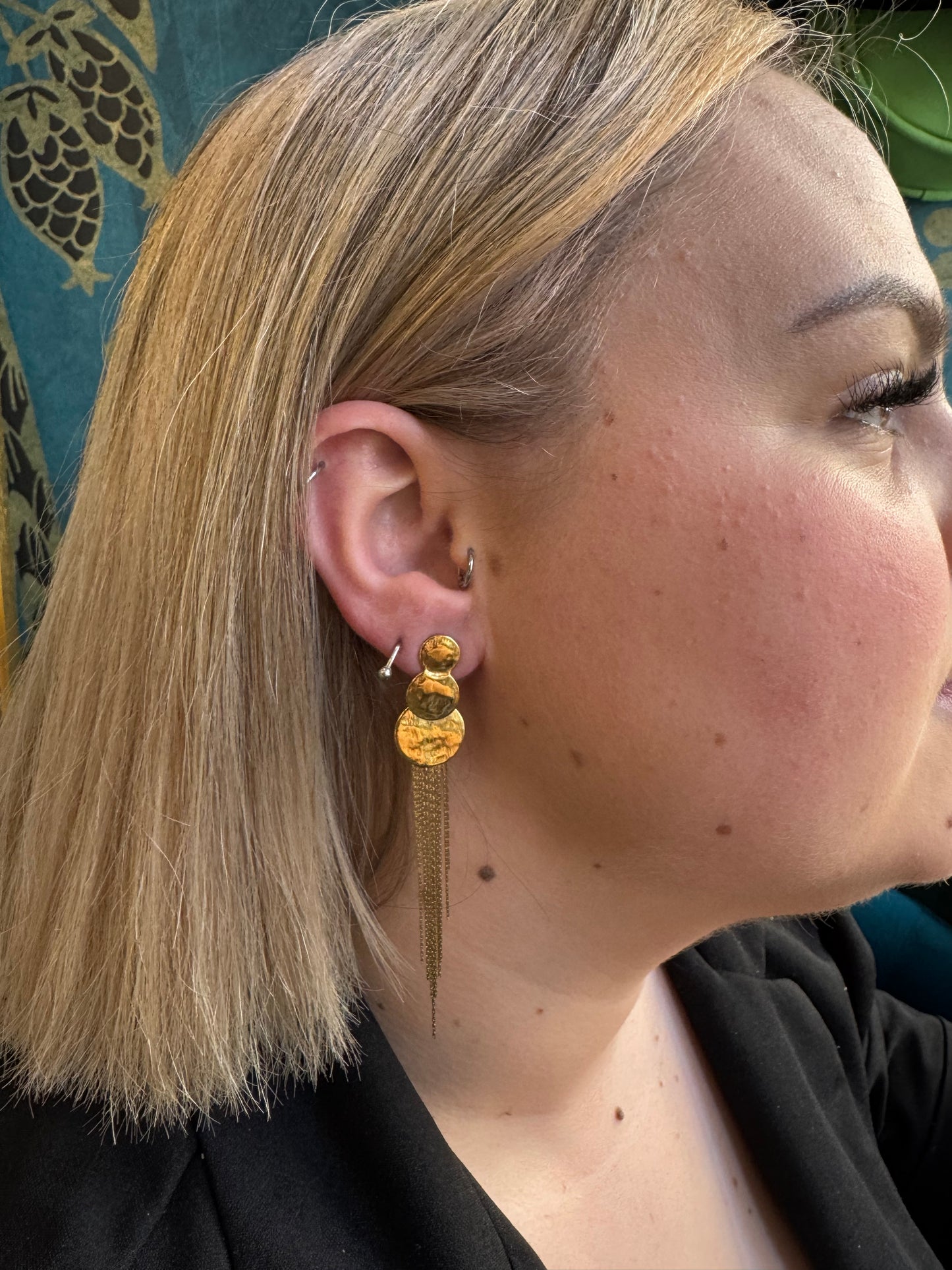 Boucles d'oreilles dorées