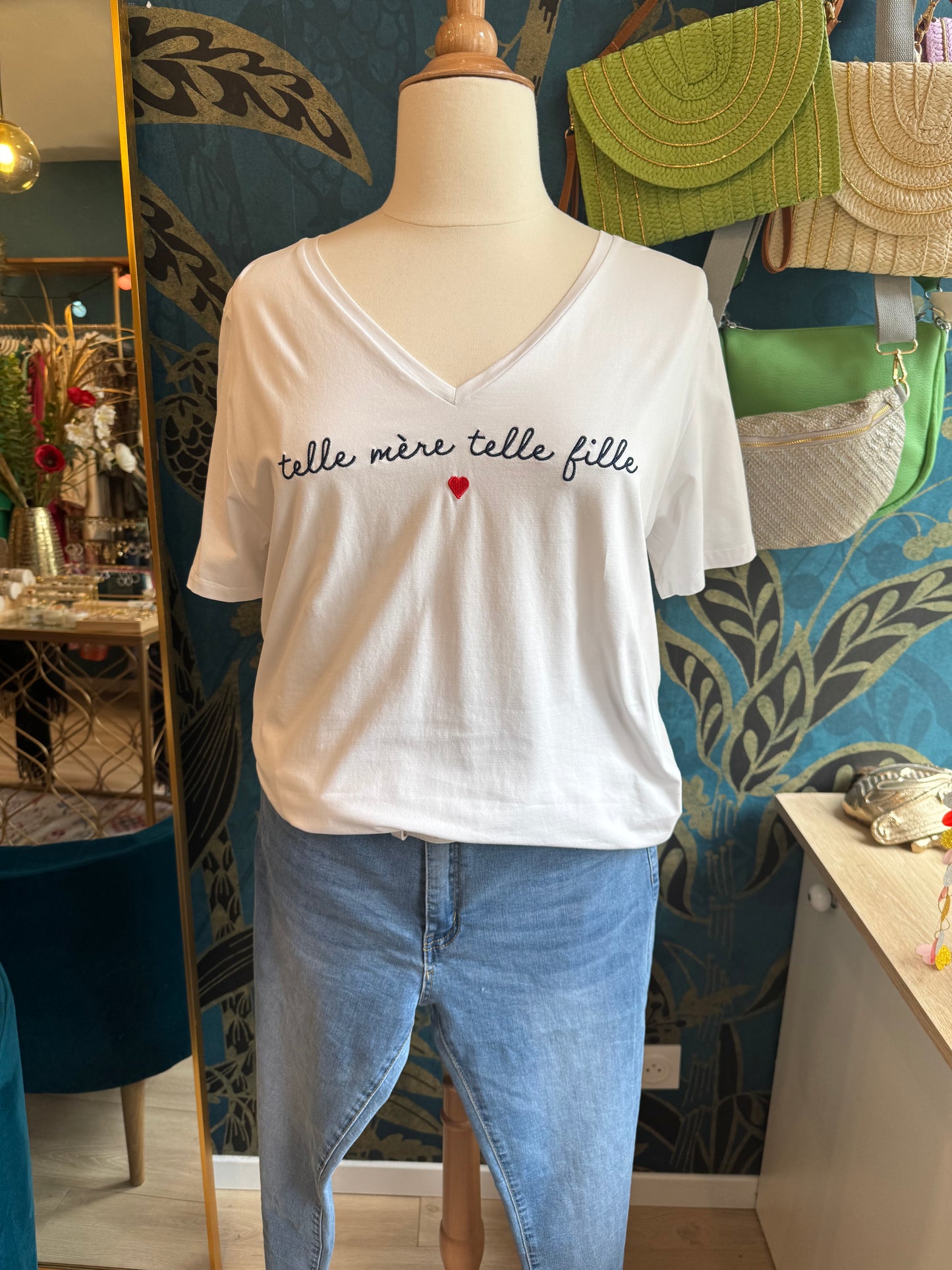 👩‍👧 Tee-shirt "Telle mère, telle fille" 👩‍👧