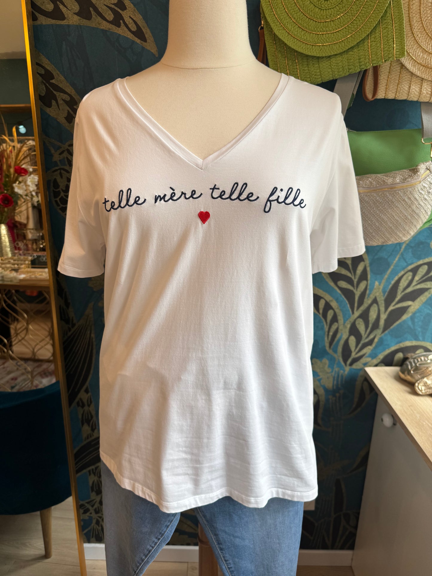 👩‍👧 Tee-shirt "Telle mère, telle fille" 👩‍👧