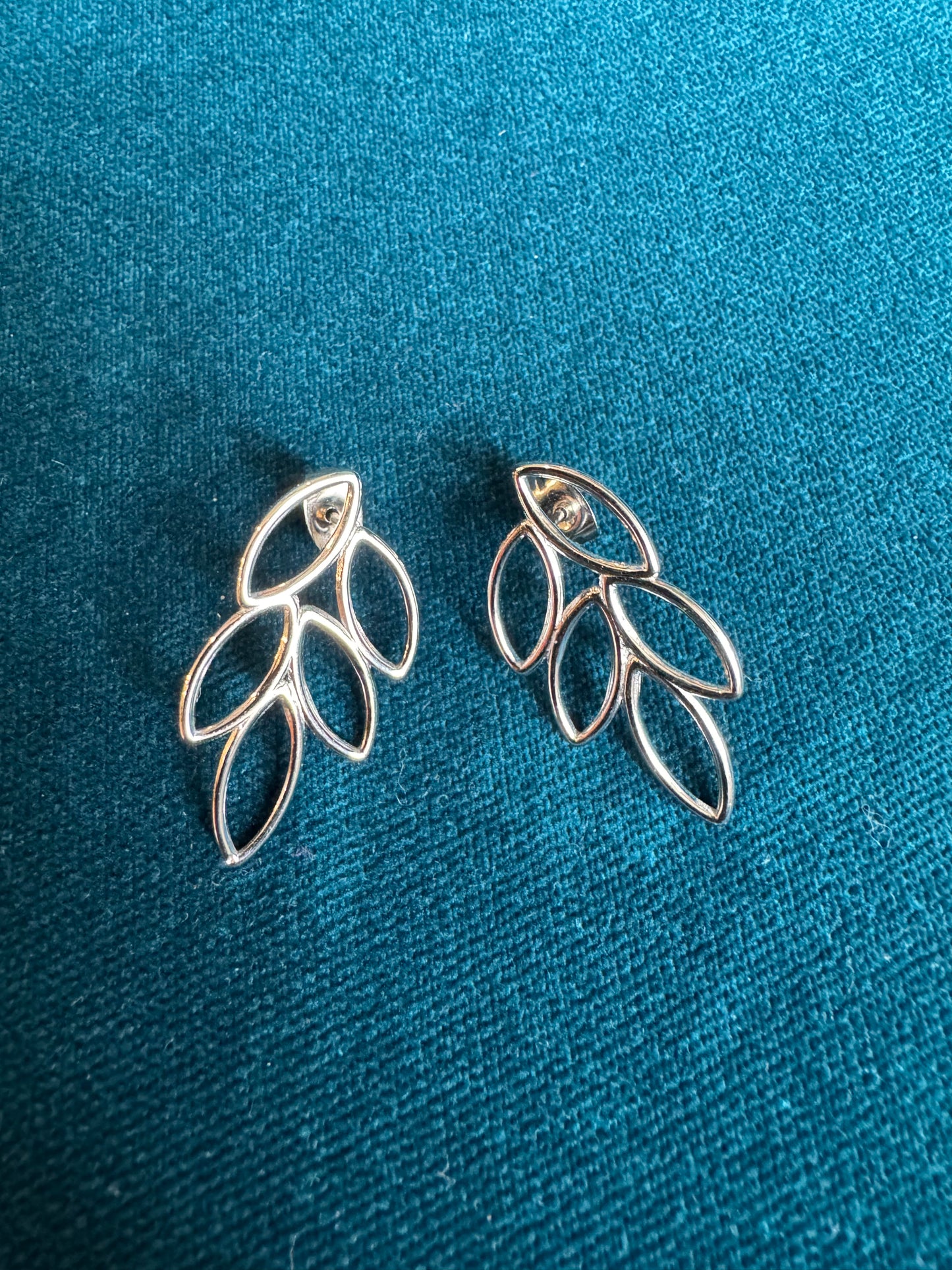 Boucles d'oreilles argentées