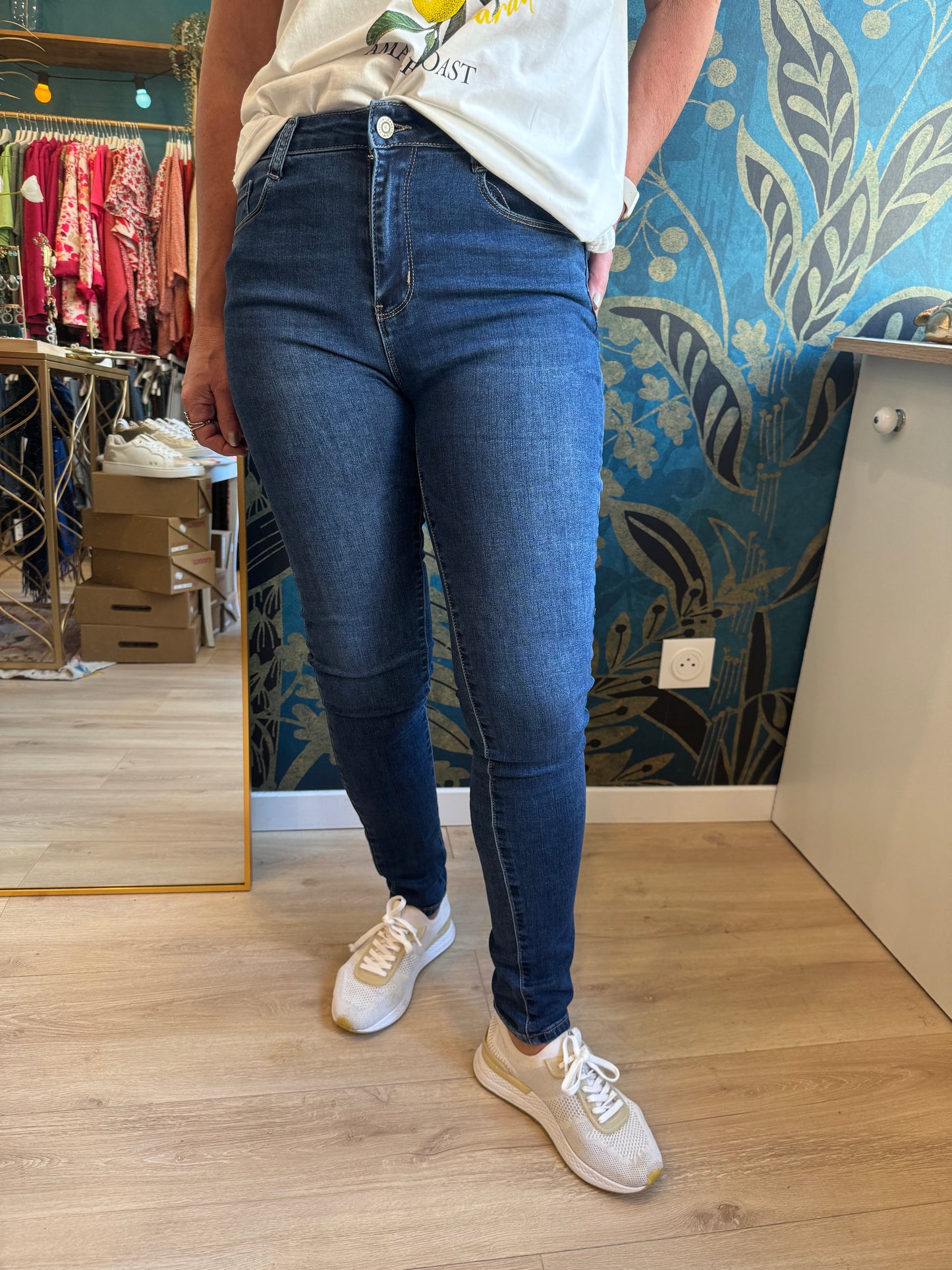 👖 Jean Skinny Bleu Foncé 👖