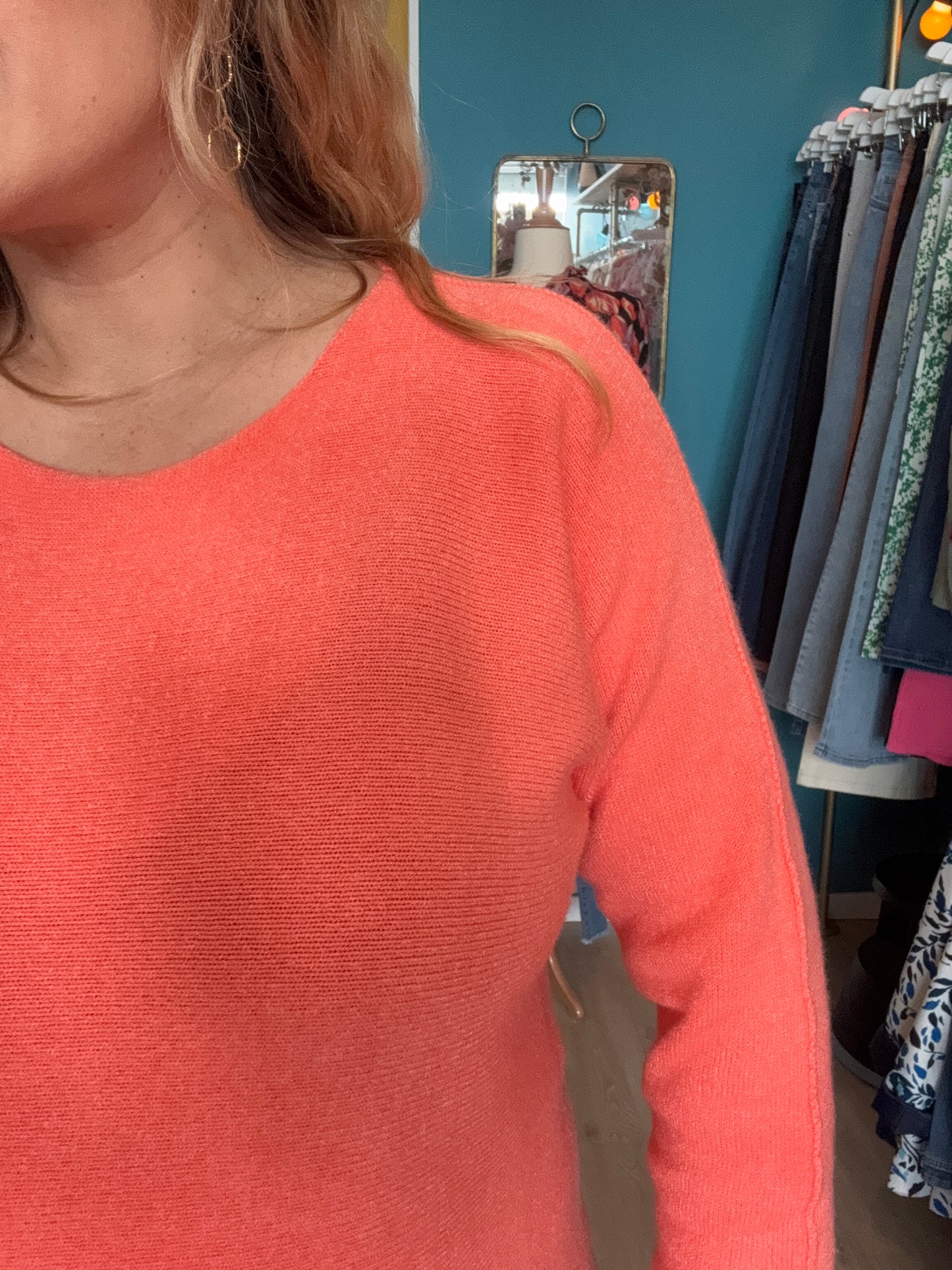 Pull coup de cœur orange
