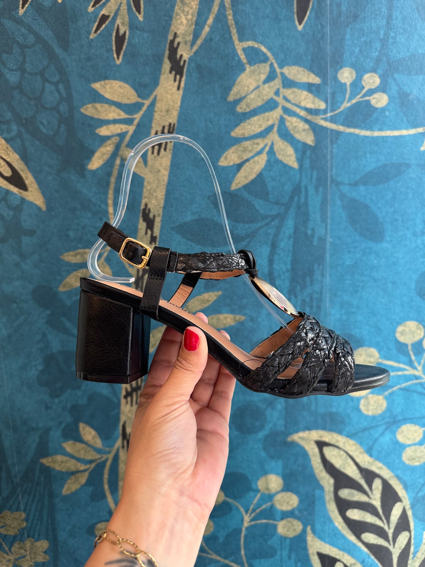 🖤 Sandales noires tressées chic 🖤