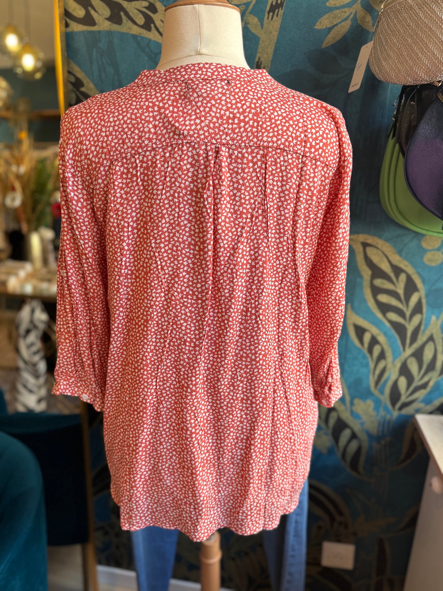 Blouse fluide imprimé rose saumon 🤍🌸