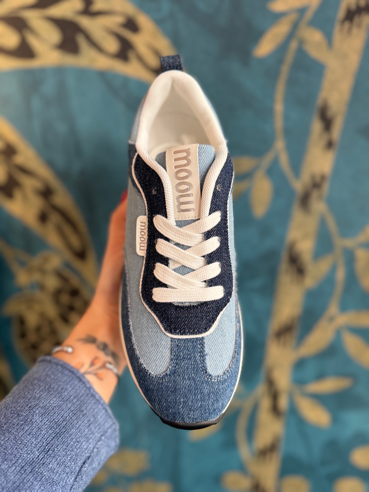 👟 Baskets en denim patchwork ultra stylées