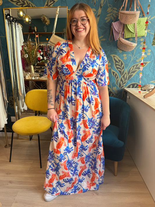 🌴 Robe longue imprimé palmiers 🌴