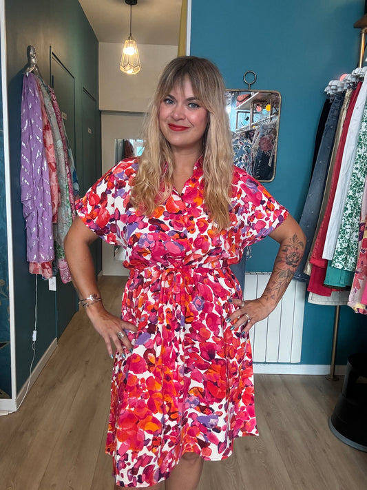 Robe chemise éclat de couleurs 🌺✨