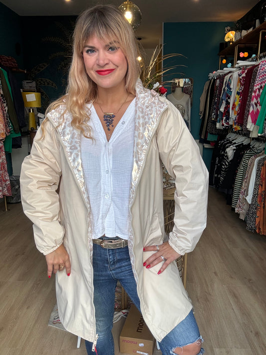 ☔ Veste imperméable réversible – Élégance et douceur ☔