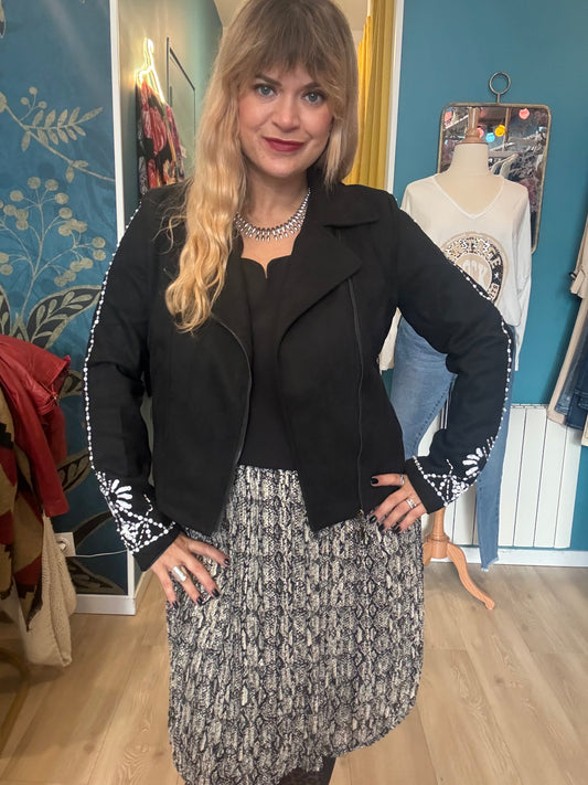✨ Perfecto effet daim – Rock & Chic ! 🖤
