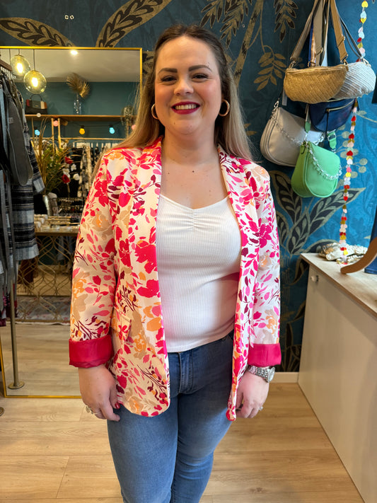 ❤️ Blazer imprimé floral – Tendance et éclat ! ✨