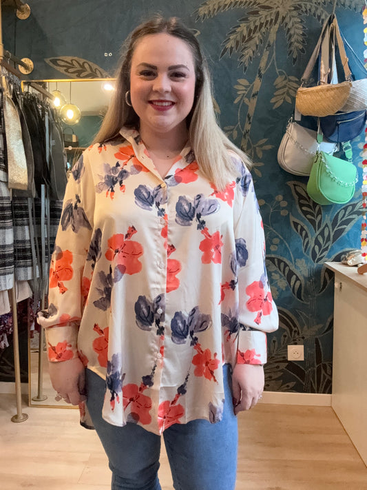 Chemise fluide à imprimé floral 🌺