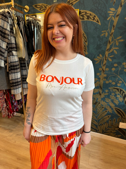 👋 Tee-shirt "Bonjour mon amour"