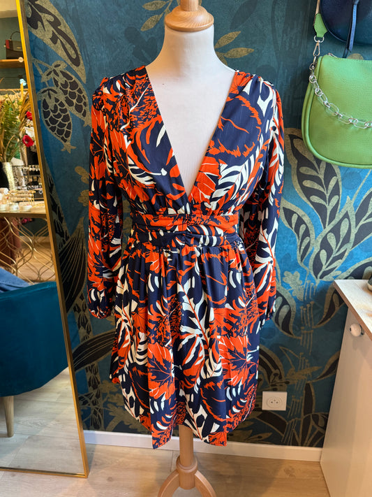 Robe col plongeant éclatante 🔥✨