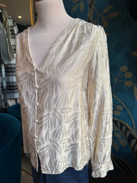 Blouse élégante dorée ✨🌿