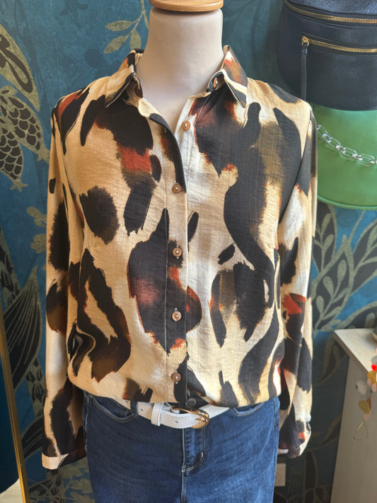 Chemise imprimé arty sauvage 🎨🐆