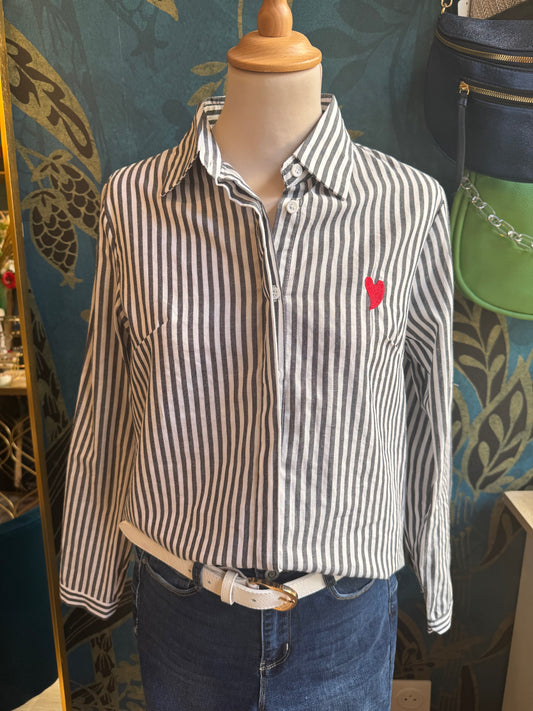 Chemise rayée ❤️ Casual Chic