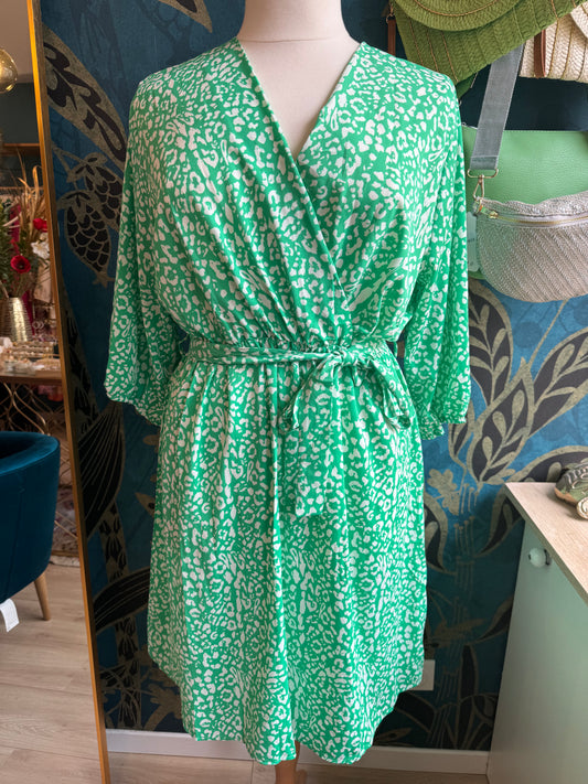 Robe cache-cœur imprimé 💚✨