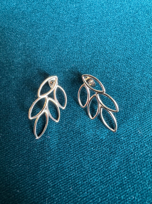 Boucles d'oreilles argentées