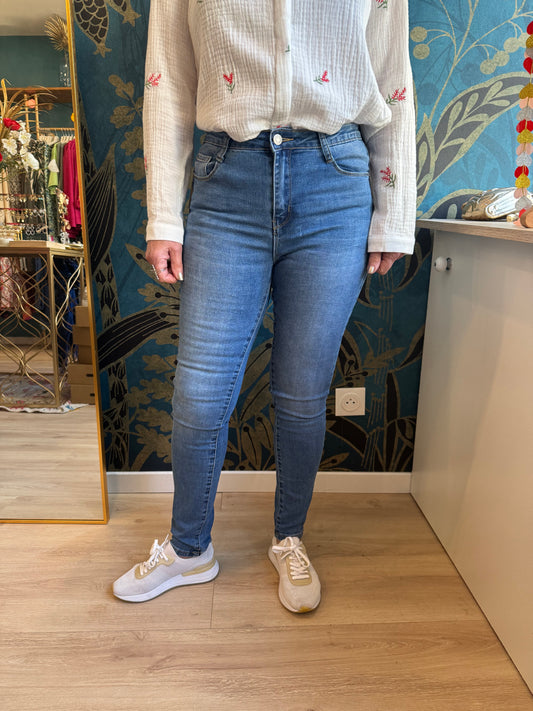 👖 Jean Skinny Bleu - Intemporel & Confortable 👖
