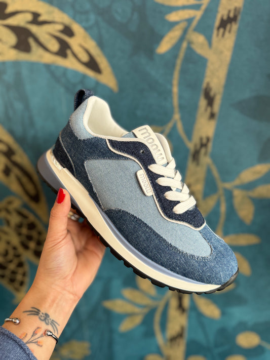 👟 Baskets en denim patchwork ultra stylées